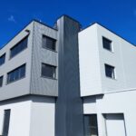 Détail d'une réalisation de Précis, spécialiste en bardage et habillage à Rennes